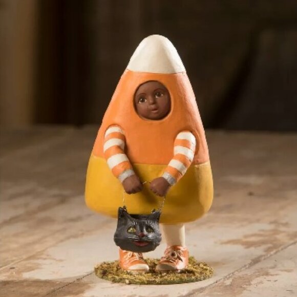 Bethany Lowe Halloween Candy Corn Drew Dressed Up Figure - Picture 1 of 5